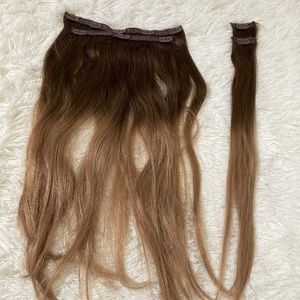 Ombré clip in hair extensions